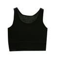 thumbnail image 1 of Swstbby Soldes d'Été! Hauts d'Été pour Femmes Grande Taille, Mode Décontractée d'Été pour Femmes Couleur Unie Col Rond Ample Noir G, 1 of 4
