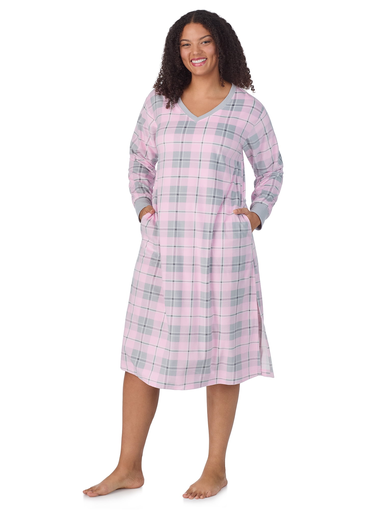 Aamikast Women's 2-Piece Lounge Set - Soft Brushed Jersey Long Sleeve Top & Wide Leg Pants, Wheat Color