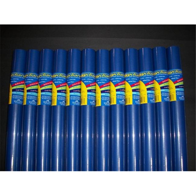 80085 RiteCo Raydiant RiteCo Raydiant Rouleaux d'Art Résistants à la Décoloration Bleu Foncé 18 Po X 50 Pi Lot de 12