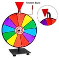 thumbnail image 4 of 12 Inch Heavy Duty Spinning Prize Wheel - 12 Slots Color Tabletop Roulette Wheel of Fortune - Spin The Wheel with Dry Erase Marker and Eraser Win The Fortune Spin Game for Carnival and Trade Show, 4 of 8