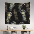 thumbnail image 3 of Daiia Jellyfish Pattern Tapestry 60x51 Inches Wall Hanging Tapestry Artistic Wall Hanging Bedroom Wall Decor Living Room Tapestry Dorm Room Decor, 3 of 9