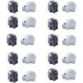 thumbnail image 1 of Elephant Animal Model Small Statue Figurine Micro Crafts Ornament Miniatures DIY Home Room Garden Decor(20pcs), 1 of 5