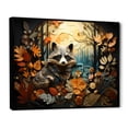 thumbnail image 2 of Designart Raccoon Animal framed wall art, Curious Raccoon composition I , Raccoon framed wall art decor, Multi-Color Modern black framed wall art, 20x12 inches black frame, 2 of 5