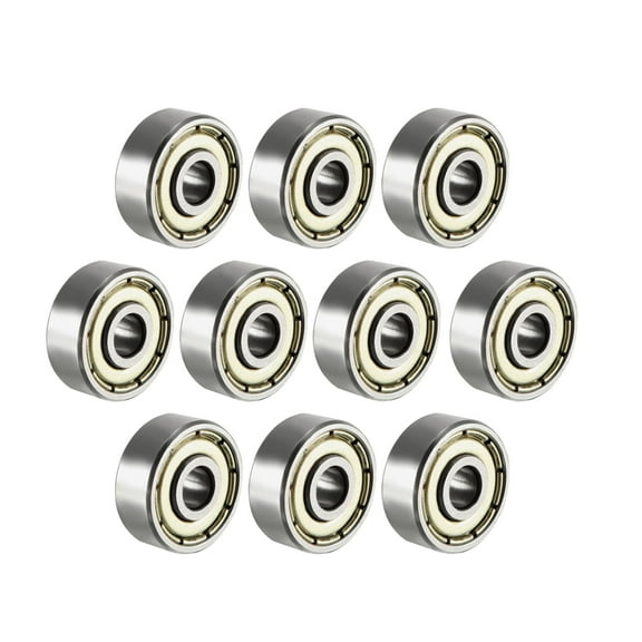 Deep Groove Ball Bearing 624Z Single Shield, 4mm x 13mm x 5mm Chrome Steel 10Pcs