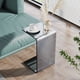 thumbnail image 1 of IHOME-sofá acrílico ligero de lujo, mesa auxiliar pequeña, Simple y moderna para sala de estar, mesa de té de forma especial, mesa de esquina transparente, nuevo, 1 of 4