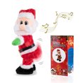 thumbnail image 2 of Muñeco de peluche eléctrico musical de Papá Noel que hace twerking y baila, juguete navideño que gira y sacude el culo y canta, regalo novedoso y de broma, 2 of 4