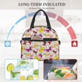 thumbnail image 4 of Naloa Butterflies and Vintage Print Lunch Bag for Women & Men Insulated Lunch Box or Cooler Lunch Tote Bags for Work, Travel, Outdoor, 4 of 5