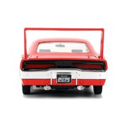 Jada Toys BIGTIME MUSCLE 1:24 1969 Dodge Charger Die-cast Car – Opening Doors, Hood, Trunk, Rubber Tires(Red/Gold)