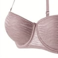 thumbnail image 5 of Antinious Ladies Underwire Demi Cup Lace Back Support Comfortable Everyday Bra, 5 of 5