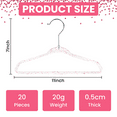 thumbnail image 2 of Concepts Baby Hangers, Hot Pink Acrylic Glitter Infant Hangers with Gold Hook - Space-Saving Clothes Hanger, 40-Pack, 2 of 6