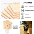 thumbnail image 4 of Bewildely Trampas colgantes naturales estilo loft para abejas carpinteras, trampas para insectos con cajas fuertes desmontables. Jardín y Patio B, 4 of 6
