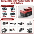 thumbnail image 4 of 4 Packs 8000mAh PC18BLX 18V Lithium ion Battery Compatible with Porter Cable 18V Battery PC18BLX PC18BL PC18BLX PC18B PC188, 4 of 4