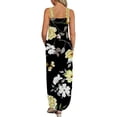 thumbnail image 3 of Summer Robes for Femmes Summer Conception Robe Décontractée Progressive Cou Sans Manches Suspendu V-Cou Robe Longue Womens Rompers for Summer Habillé sur Clearance, 3 of 5