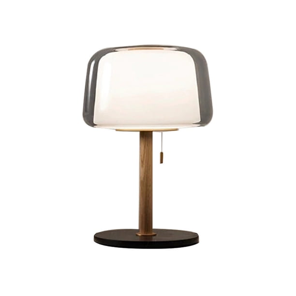 Lámpara de mesa de cristal for mesita de noche, decoración for dormitorio, estudio, sala de estar y hogar.
