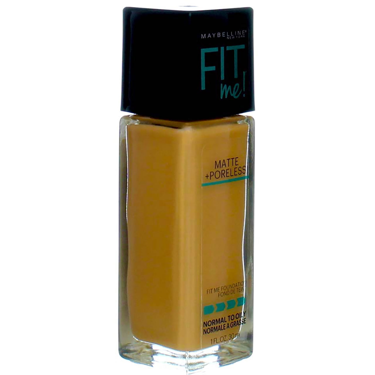 MAYBELLINE Fit Me Matte + Poreless Foundation – 322 Warm Honey, 30 Ml, Mattierend & Porositätsverdeckend