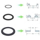 thumbnail image 4 of Kit de arandela y anillo para piscina arandela tórica de ajuste perfecto para piscina 6 piezas para reemplazo ANGGREK Otros, 4 of 8