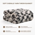 thumbnail image 2 of Chunky Knit Blanket Throw: 50''x60'' Chenille Chunky Knitted Throw Blankets for Bed Couch - Handmade Thick Cable Knit Blanket - Large Crochet Rope Blankets for Home Decor, 2 of 7
