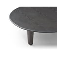 thumbnail image 3 of Luna Coffee Table, Oak Veneer Top, Solid Birch Base, Both in Smoke Oak Color, 3 of 4