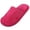 A Hot Pink, variant on Plush Furry Slippers for Women Men Lightweight Flat Slip on Outdoor Indoor Backless Winter Warm Slide Shoes