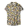 thumbnail image 2 of WREESH Women's Summer Button Down Shirts 2025 Casual Short Sleeve Printed Blouses with a Modern Button Up Style Yellow, 2 of 4