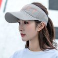 thumbnail image 3 of Nueva gorra de béisbol de ala larga con cola de caballo para mujer, informal, ahuecada, transpirable, vacía, para primavera, verano, deportes al aire libre, golf, sombrero de playa, 3 of 5