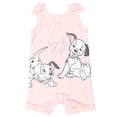 thumbnail image 3 of Disney 101 Dalmatians Toddler Girls' Sleeveless Romper Pajama and Headband Set Pink 101 Dalmatians, 3 of 7