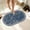 Blue, variant on Mixed Material Braided Plush Area Rug Non Slip Soft Shaggy Carpet with Tassels Durable Stain Resistant Pet Friendly Floor Mat for Living Room Bedroom Entryway White