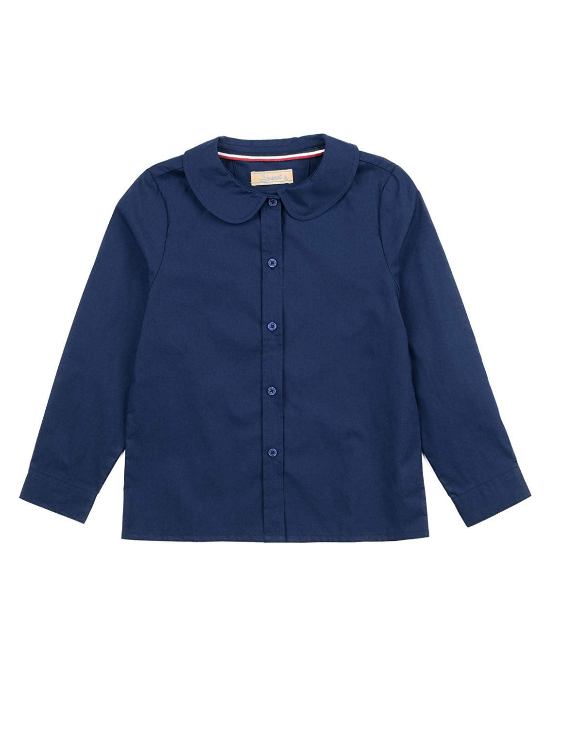 Baby boy navy blue button down shirt Clearance