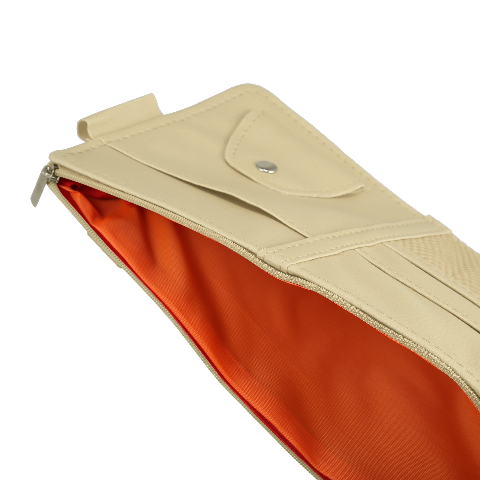 Unique Bargains Car Sun Visor Organizer Auto Interior Accessories Sunglass Holder Beige