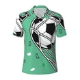 thumbnail image 2 of Daiia BALL INSIDE THE NET GOAL Pattern Men’s Polo Shirts,Solid Deck Shirt,Classic Fit, Breathable Cotton Polo for Casual and Sport Wear-X-Large, 2 of 7