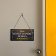 thumbnail image 5 of Please Do Not Summon Demons In The Bathroom 5x10 Hanging Plus Wall or Door Sign | Funny Restroom Home Décor, 5 of 7