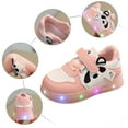 thumbnail image 7 of Sopiago Toddler Boys Sneakers Lights Breathable Lightweight Casual Lighting Up Night Light Baby Shoes Girl (Toddler/Little Kid) Pink,8.5, 7 of 7