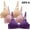 Multicolor, variant on Itsame 3PC Bras for Women's Full Support Everyday Sports Bra Set Two Row Buckle Wireless Comfort Bralette Set Multicolor Size XL