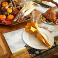 thumbnail image 6 of Fall Placemats Set of 6 Pumpkin Truck Place Mats Thanksgiving Placemat Autumn Maple Leaves Tree Table Mats for Dining Kitchen Table Holiday Dinner Party Home Fall Decorations 13x19 Inch, 6 of 8