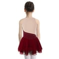 thumbnail image 2 of iiniim Girls Shiny Rhinestone Figure Ice Skating Dress Dance Ballet Tutu Skirted Leotard Competition Costume Red 12, 2 of 7