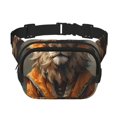 thumbnail image 1 of Balery Jungle Meditating Lion Mochila Cinturón para Mujeres y Hombres, Bolsa de Cintura Impermeable de Doble Capa con Correa, 1 of 9