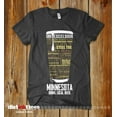 thumbnail image 2 of Minnesota Beer Shirt - Dark Heather, 2XL | State Typography Print Beer Lover Gift, 2 of 3