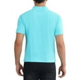 thumbnail image 3 of INSPIRE CHIC Mock Neck T-Shirt for Men's Short Sleeves Turtleneck Summer Basic Pullover Tee Tops, 3 of 6