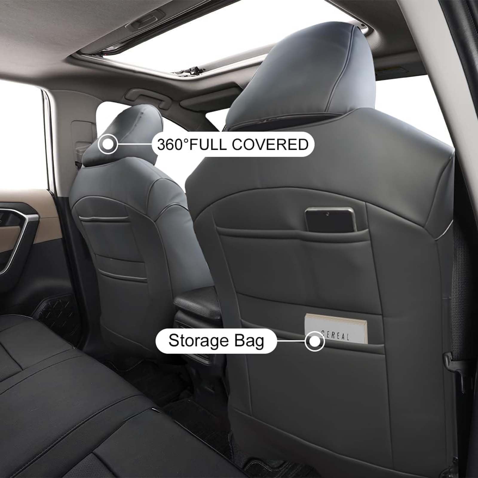 AOMSAZTO Custom Fit Seat Covers for Toyota RAV4