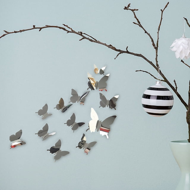 TIMIFIS Wall Sticker 24 X Wall Sticker Mirror Mirror Room Sticker Bedroom Home Decor