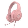 thumbnail image 1 of Auriculares para juegos con cable rosa - Sonido envolvente 7.1 - Controladores de audio en almohadillas de espuma viscoelástica con cubierta de tela duradera - Auriculares multiplataforma para PC/PS4/NS Rojo Verde, 1 of 4