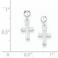 thumbnail image 2 of Sterling Silver Dangle Cross Earrings (16 X 7) Made In India qe8815, 2 of 2
