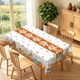 thumbnail image 2 of Duangreer Retro Pumpkin Dwarf Truck Print Rectangle Tablecloth, Washable Table Cover with Waterproof Wrinkle Resistant for Restaurant Picnic Indoor Outdoor, 60 x 84 Inch, 2 of 6