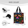 thumbnail image 5 of Sigee Mexican Flower Traditional1 Print Large Capacity Zippered Tote Bag - Durable, Stylish and Versatile for Everyday Use, 5 of 9