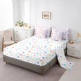 thumbnail image 5 of Manfei Polka Dots Bowtie Bedding Comforter Set 7 Pieces, Red Blue Pink Full Bedding Set for Girls, Girly Bow Ribbon Fitted Sheet Flat Sheet, Super Cozy Bedroom Decor, 5 of 8