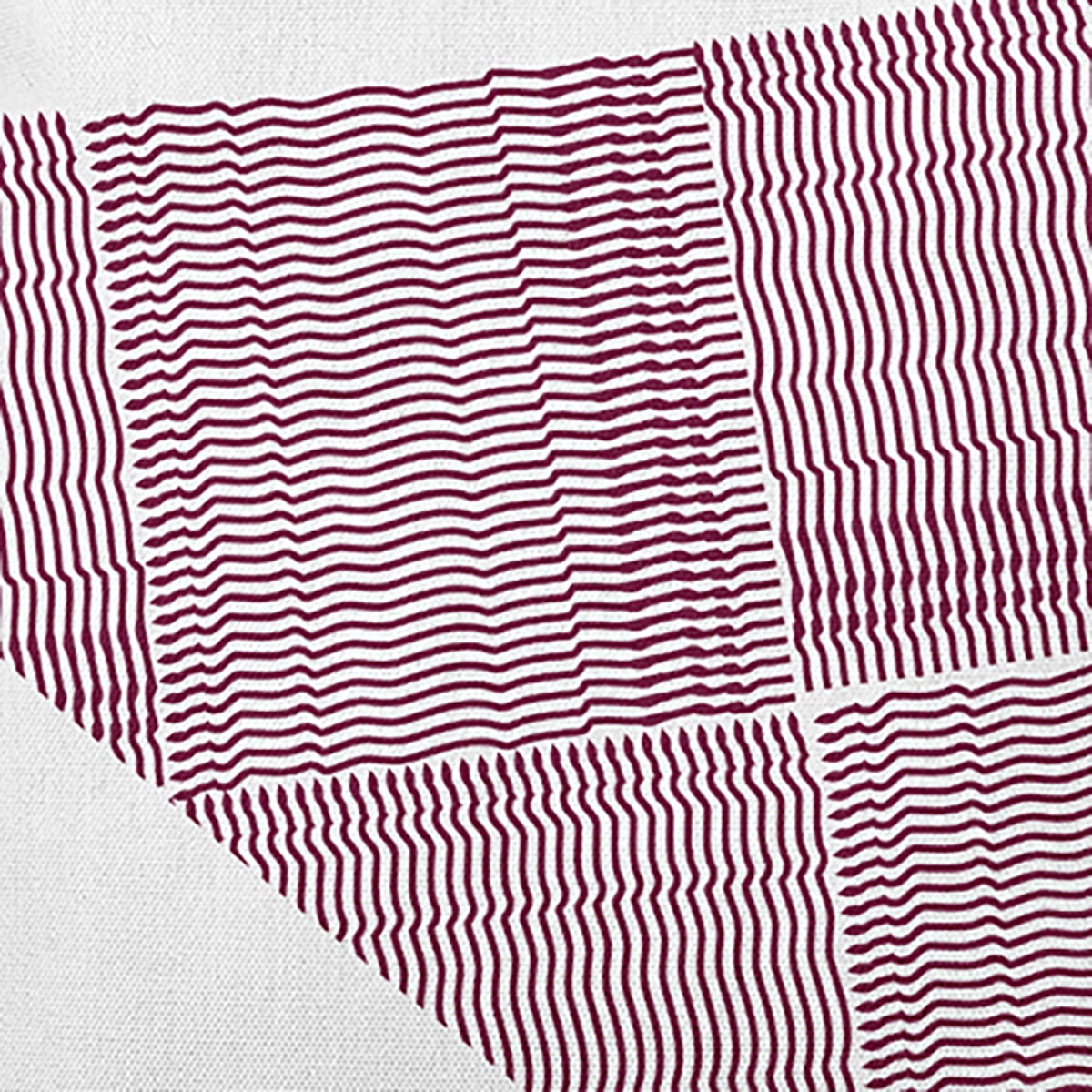 14" x 20" Simply Daisy Triangles & Squares Indoor/Outdoor Pillow, Maroon Red Qty 1