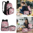 thumbnail image 4 of HUIACONG Rose Horse Kids Backpack Set 4-IN-1 All-in-One Kit for Boys Girls Age 6-10 Detachable Lunch Bag Pencil Case Water Bottle Holder Lightweight Daily Use Bag, 4 of 7