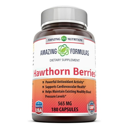 - Amazing Formulas Hawthorn Berries - 565mg, 180 Capsules