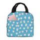 thumbnail image 1 of Disketp Healthy And Ill White Teeth for Insulated Lunch Bag for Women and Men, Perfect for Work, Hiking, Picnic, 1 of 8