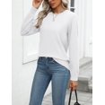 thumbnail image 4 of Zeagoo Womens Fall Sweaters Long Sleeve Tops Classic Crew Neck Pullover Sweaters Loose Dressy Blue Basic Tops, 4 of 6
